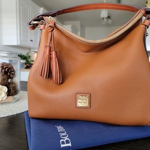 Dooney & Burke Twist Strap Pebble Hobo